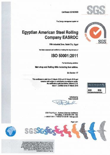 ISO 50001 Certificate